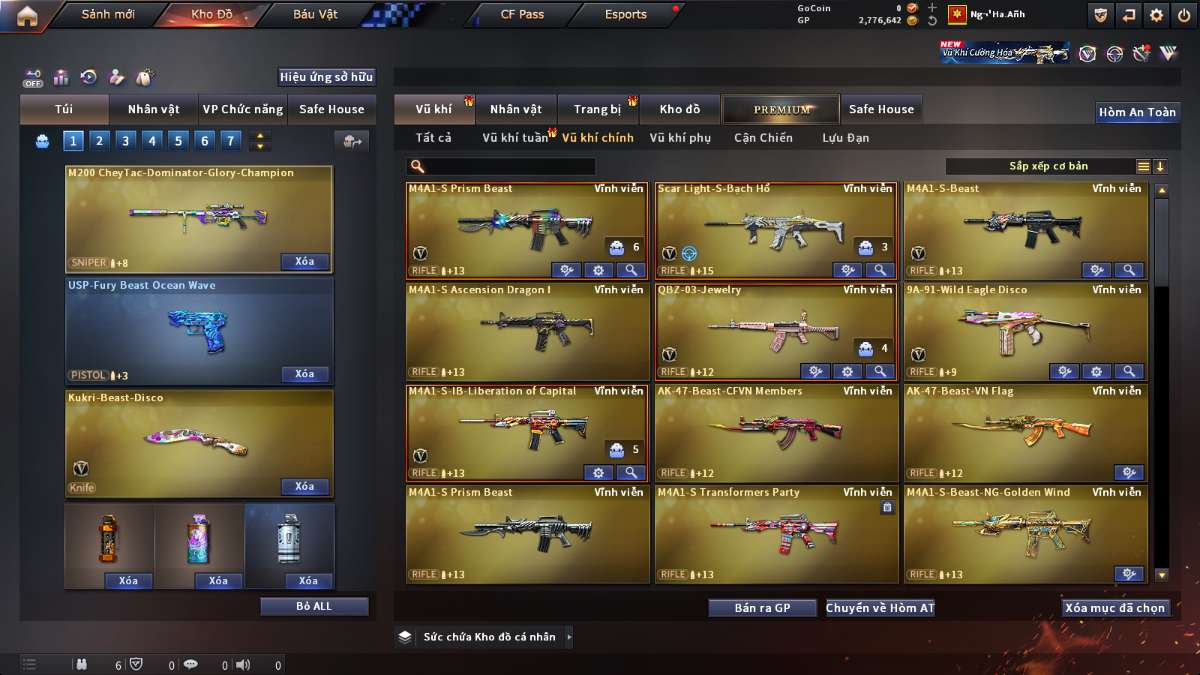 shop acc cf uy tin gia re
